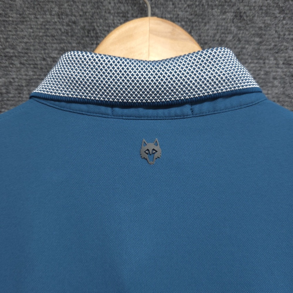 Greyson Shirt Mens Large Blue Performance Golf Casual Polo Short Sleeve Preppy - Picture 7 of 9